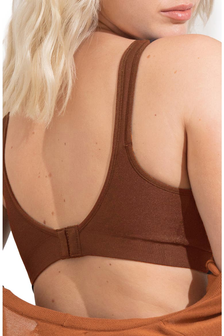 Daily Comfort Wireless Contour Bra, Alternate, color, CHOCOLATE