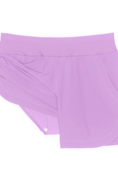 LANDS' END LANDS' END 5" QUICK DRY ELASTIC WAIST BOARD SHORTS SWIM COVER-UP SHORTS WITH PANTY 