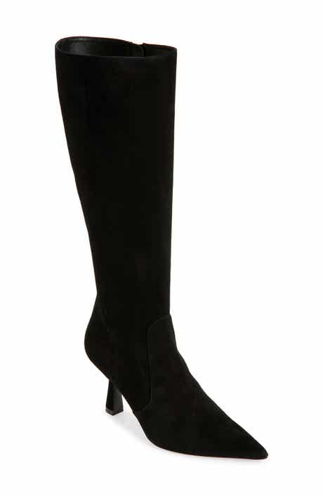 Stuart Weitzman Stuart Supersculpt Pointy Toe Knee High Boot 75