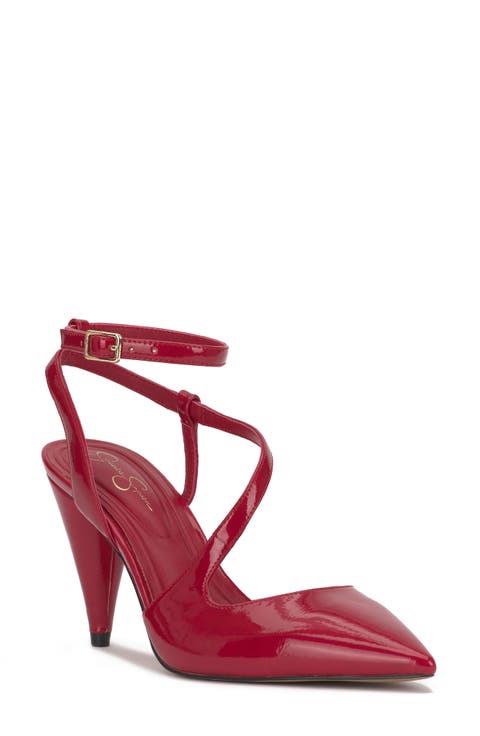 Maggie Ankle Strap Pointed Toe Pump
