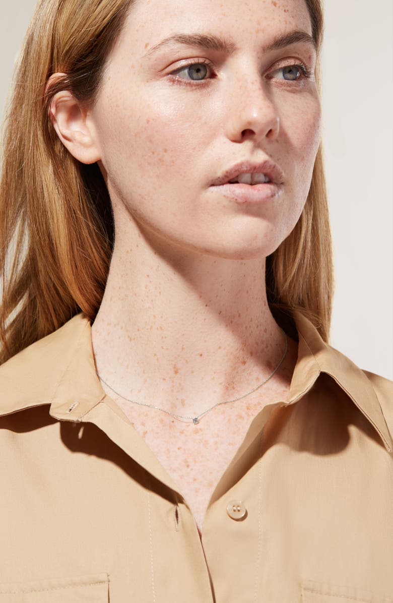 Ana Luisa Diamond Necklace - Gold Diamond Necklace, Alternate, color, White Gold