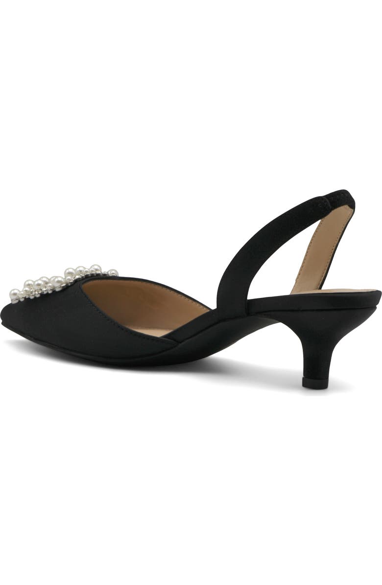Adrienne Vittadini Suza Embellished Slingback Pump, Alternate, color, Black-St