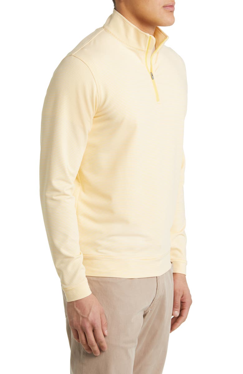 Peter Millar Perth Sugar Stripe Performance Quarter Zip Pullover, Alternate, color, 