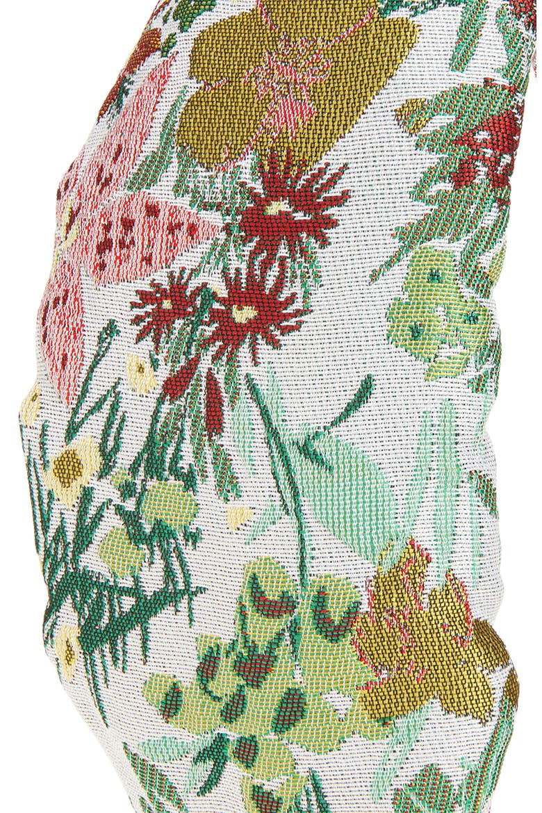 Knotted Floral Brocade Headband, Alternate, color, FLORAL MINT