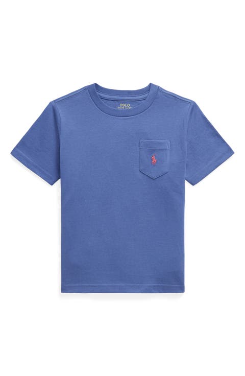 Kids' Solid Cotton Pocket T-Shirt (Toddler & Little Kid)