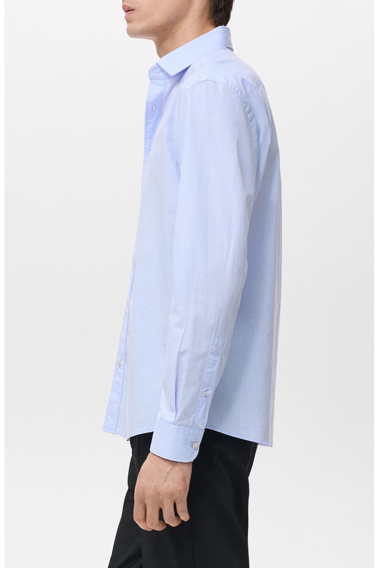 Solid Regular Fit Button-Up Shirt, Alternate, color, SKY BLUE
