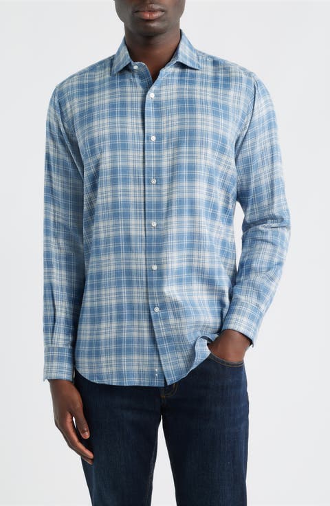 Riccia Plaid Button-Up Shirt