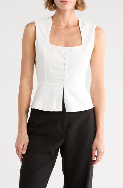 Sleeveless Peplum Top