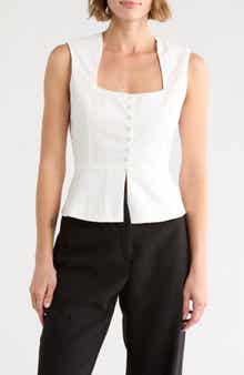 Sleeveless Peplum Top