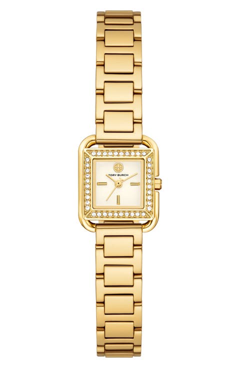 The Small Kira Crystal Bezel Bracelet Watch, 18mm x 18mm