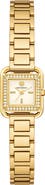 Tory Burch The Small Kira Crystal Bezel Bracelet Watch, 18mm x 18mm