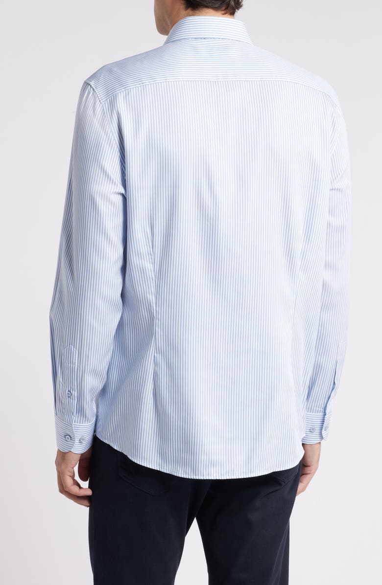 johnnie-O Stripe Button-Up Shirt, Alternate, color, Laguna Blue