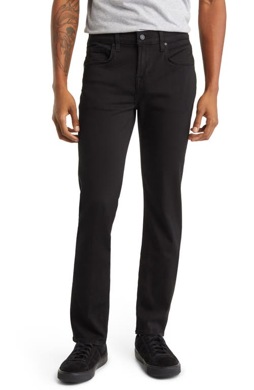 7 For All Mankind Slimmy Slim Fit Jeans in Black at Nordstrom, Size 33