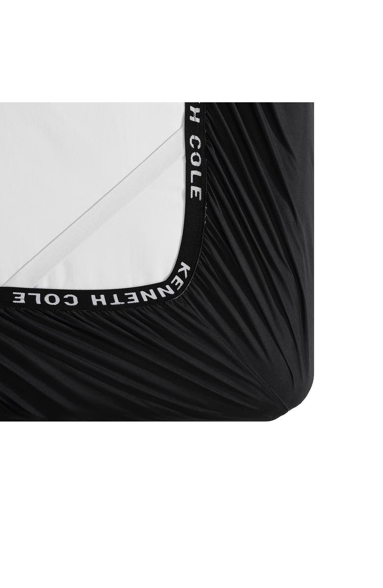 Kenneth Cole Solid Recycled Polyester Sheet Set, Alternate, color, Black