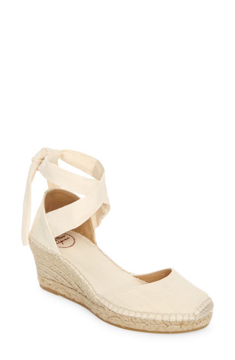 Julia Wraparound Espadrille Wedge (Women)