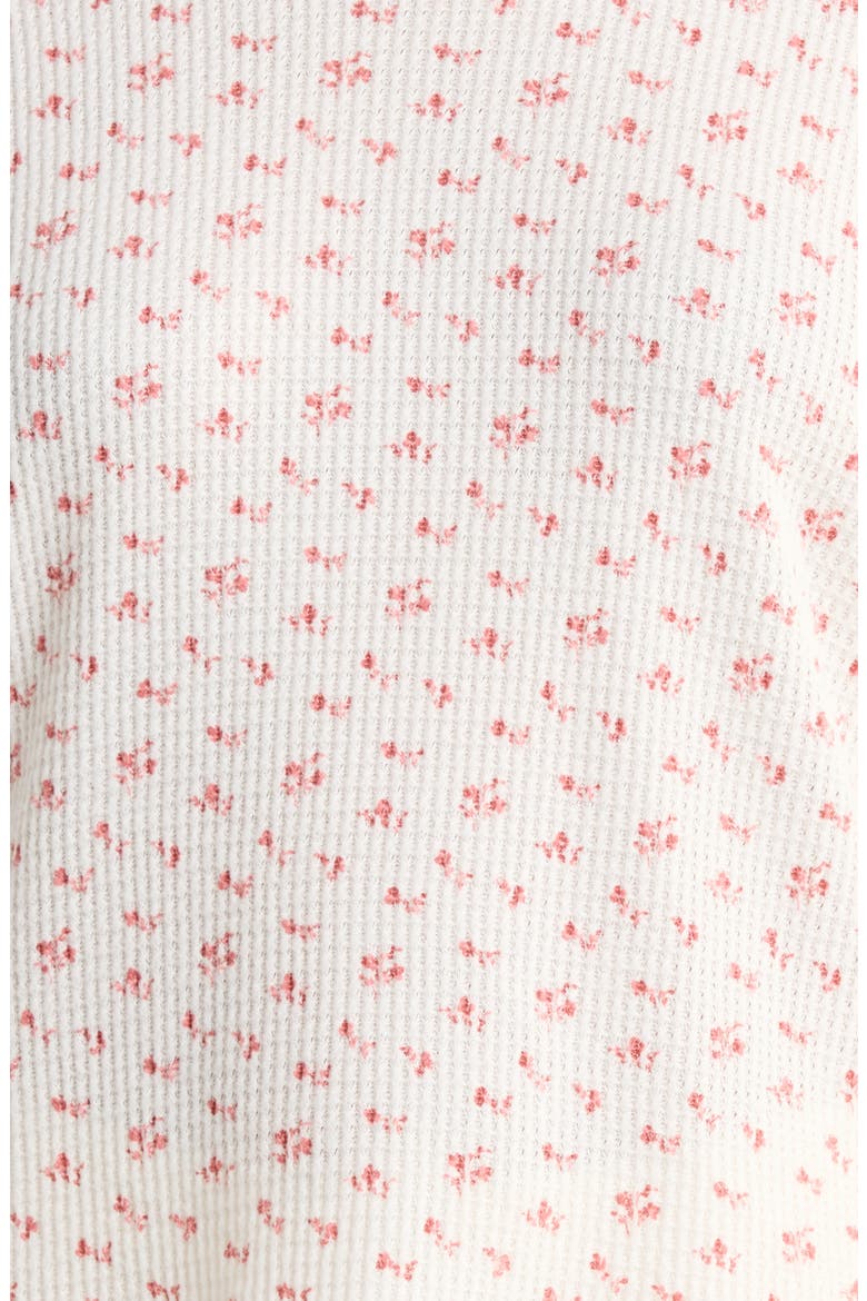 Super Soft Thermal Knit Pajamas, Alternate, color, STRAWBERRY DITSY