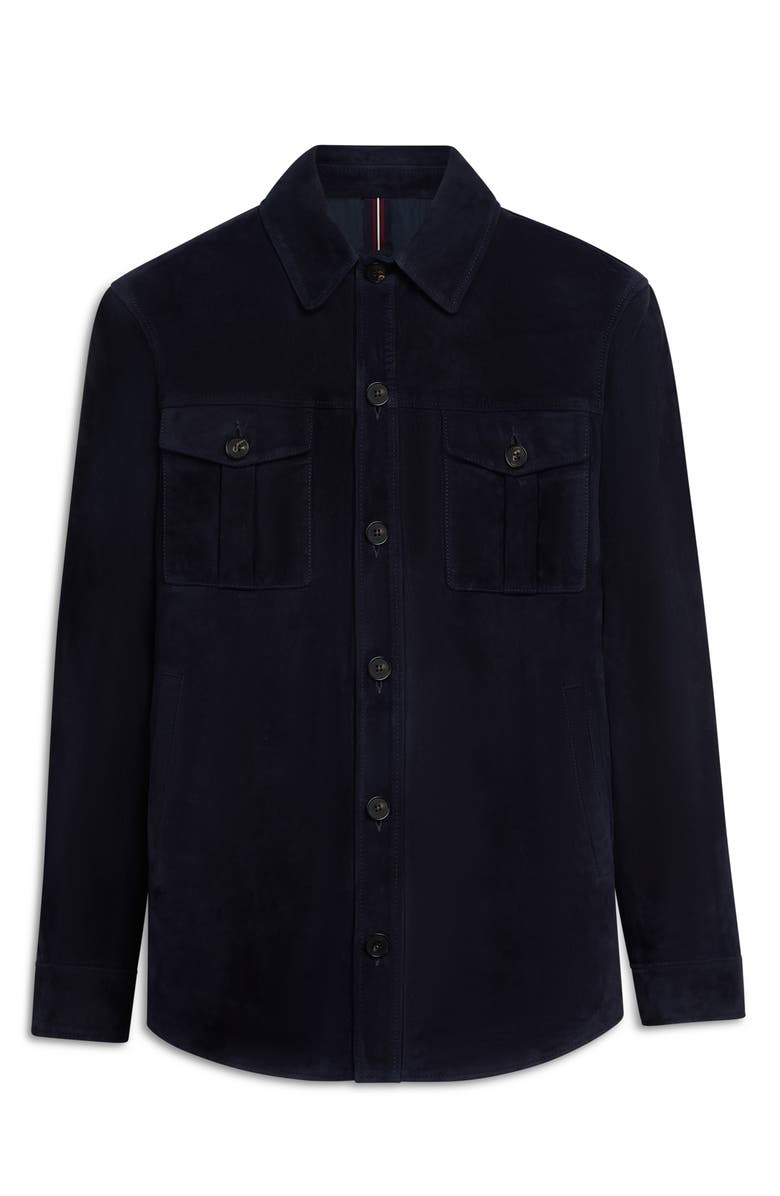 Bugatchi Suede Shirt Jacket, Alternate, color, 
