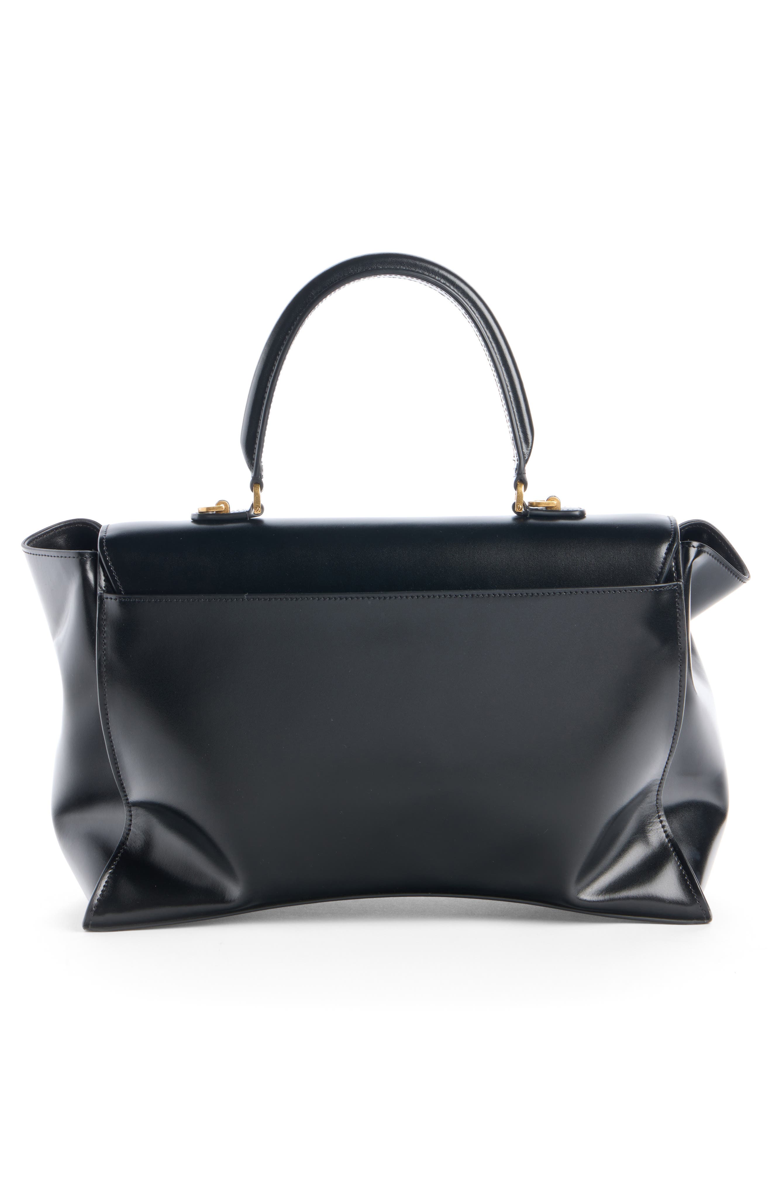 Avenue Top Handle Leather Bag, Alternate, color, 1000 BLACK