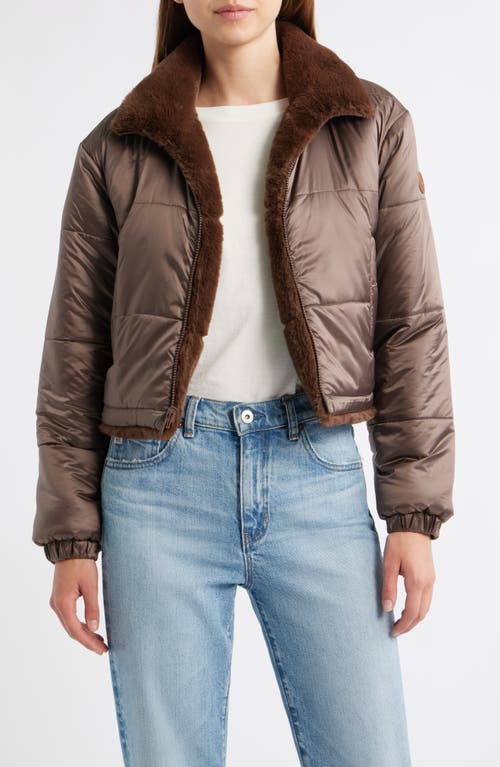 Save The Duck Yuki Reversible Jacket In Brown