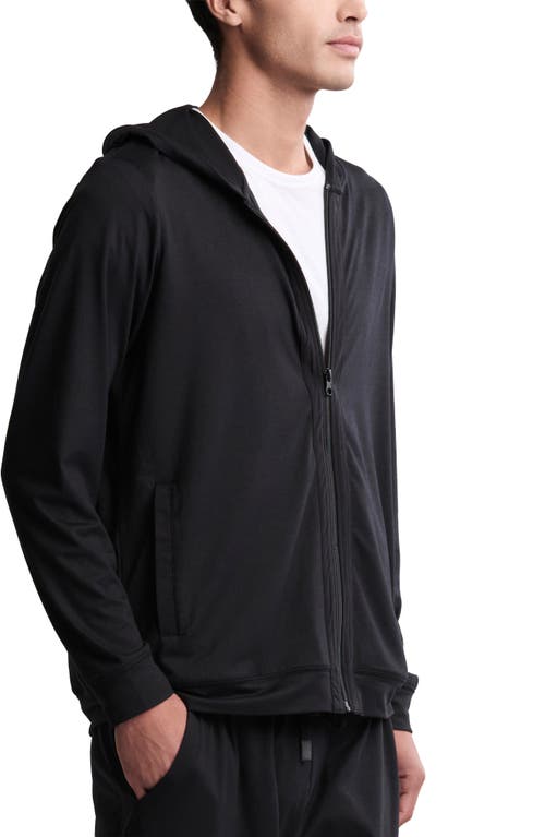 Barefoot Dreams Malibu Collection® Butterchic Zip Hoodie In Black