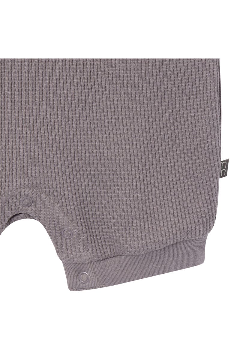 Baby Boys Medium Grey Sleeveless Romper, Alternate, color, Grey