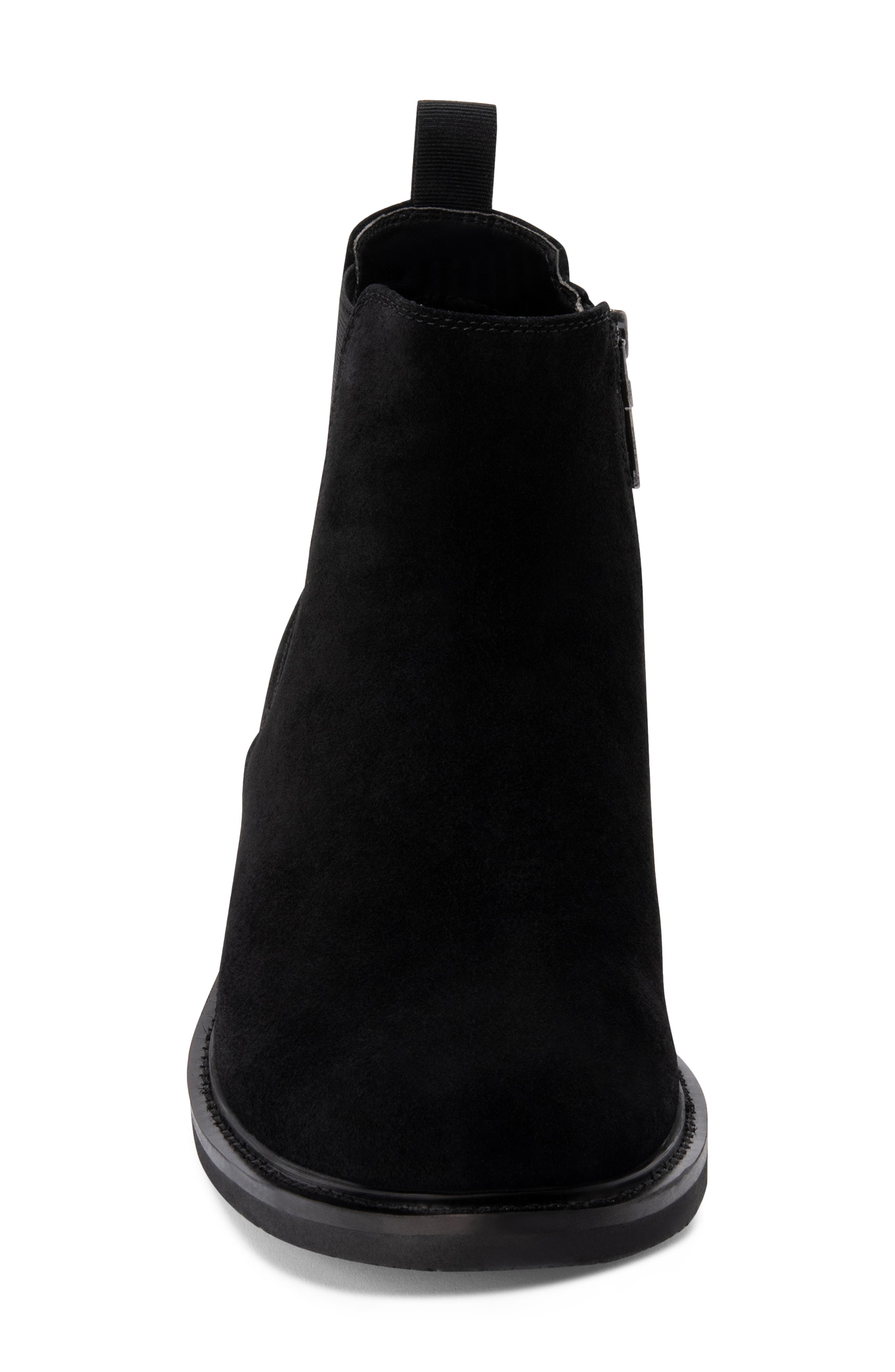 Grant Waterproof Chelsea Boot, Alternate, color, BLACK SUEDE