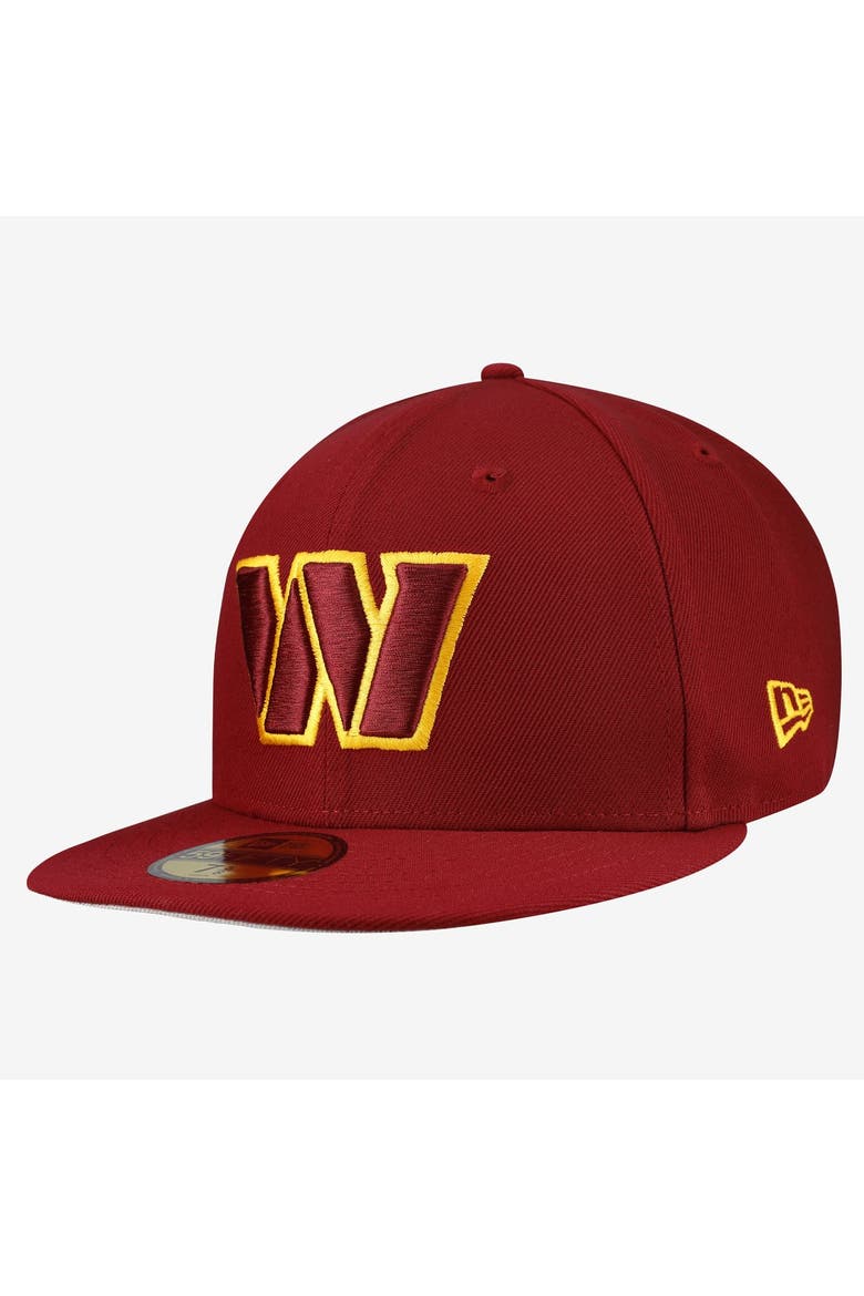 Men's New Era Burgundy Washington Commanders 59FIFTY Fitted Hat, Main, color, Burgundy
