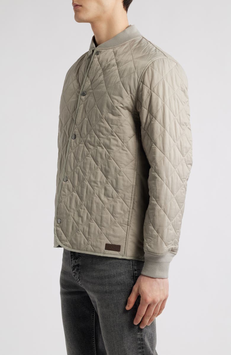 rag & bone Focus Quilted Cotton Blend Liner Jacket, Alternate, color, Elephntgry