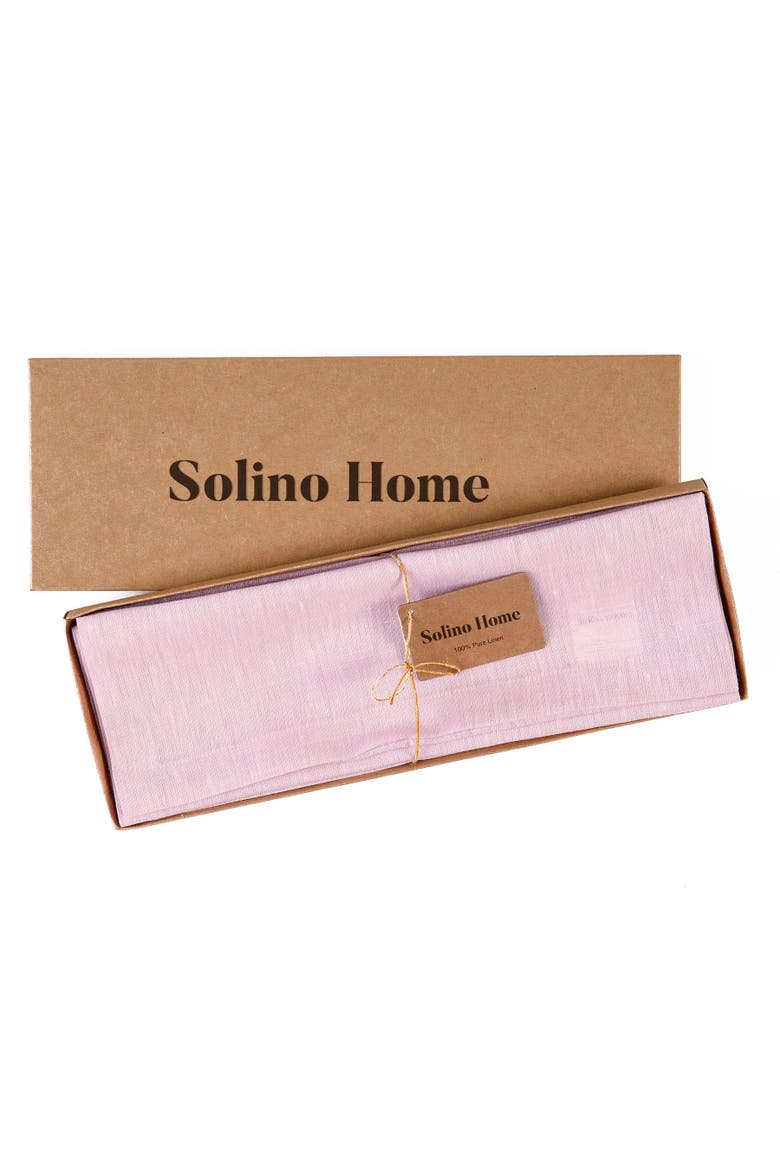 Linen Placemats Set of 4, 14 x 19" - Athena, Alternate, color, Bubblegum Pink