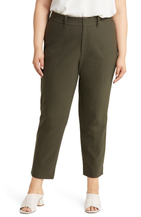High Waist Cigarette Pants (Plus Size)