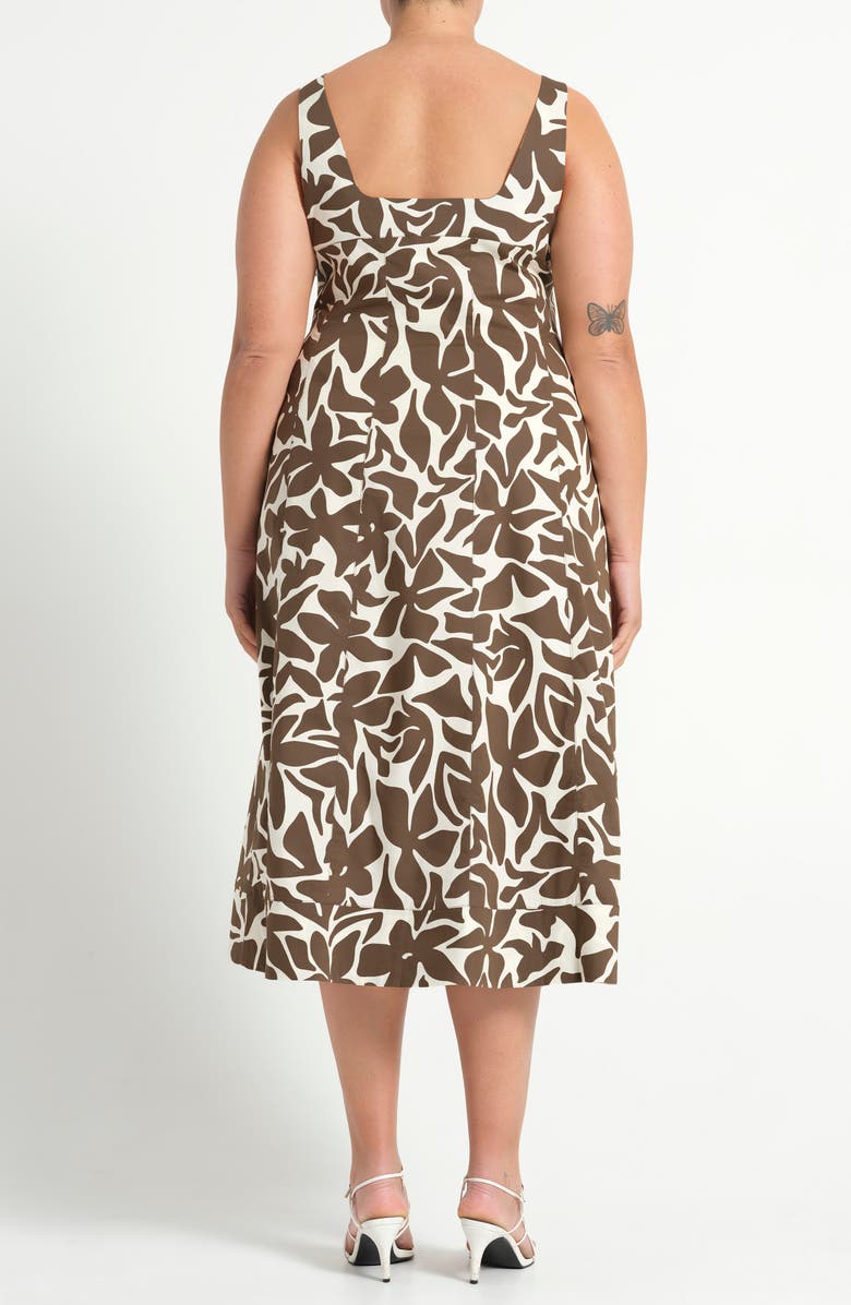 Estelle Sylvia Print Sleeveless MIdi Dress, Alternate, color, 