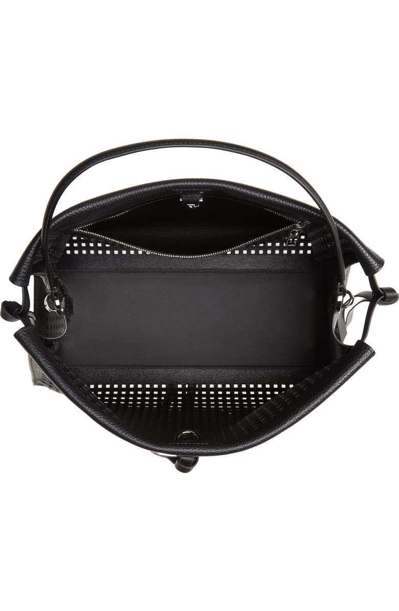 BOSS Katlin Small Perforated Leather Tote, Alternate, color,