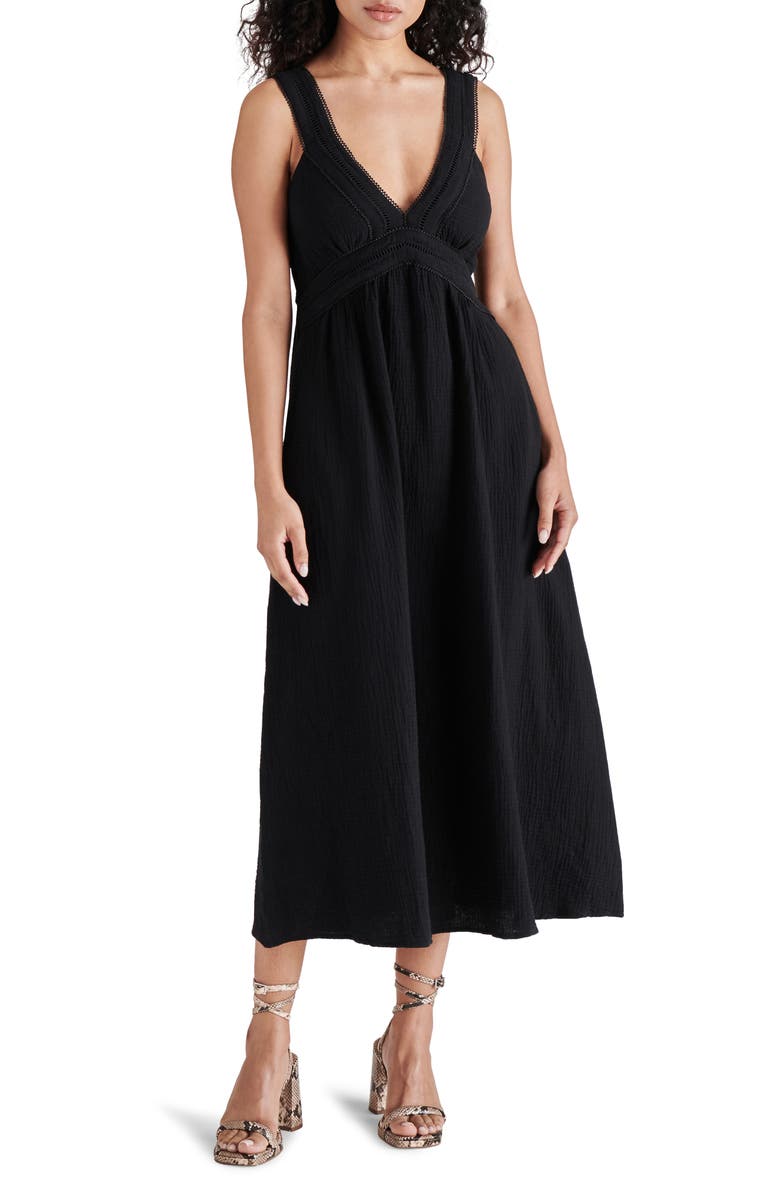 Steve Madden Taryn Cotton Midi Dress, Main, color, 