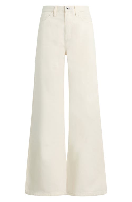 Favorite Daughter The Masha Super High Waist Wide Leg Jeans In Gardenia