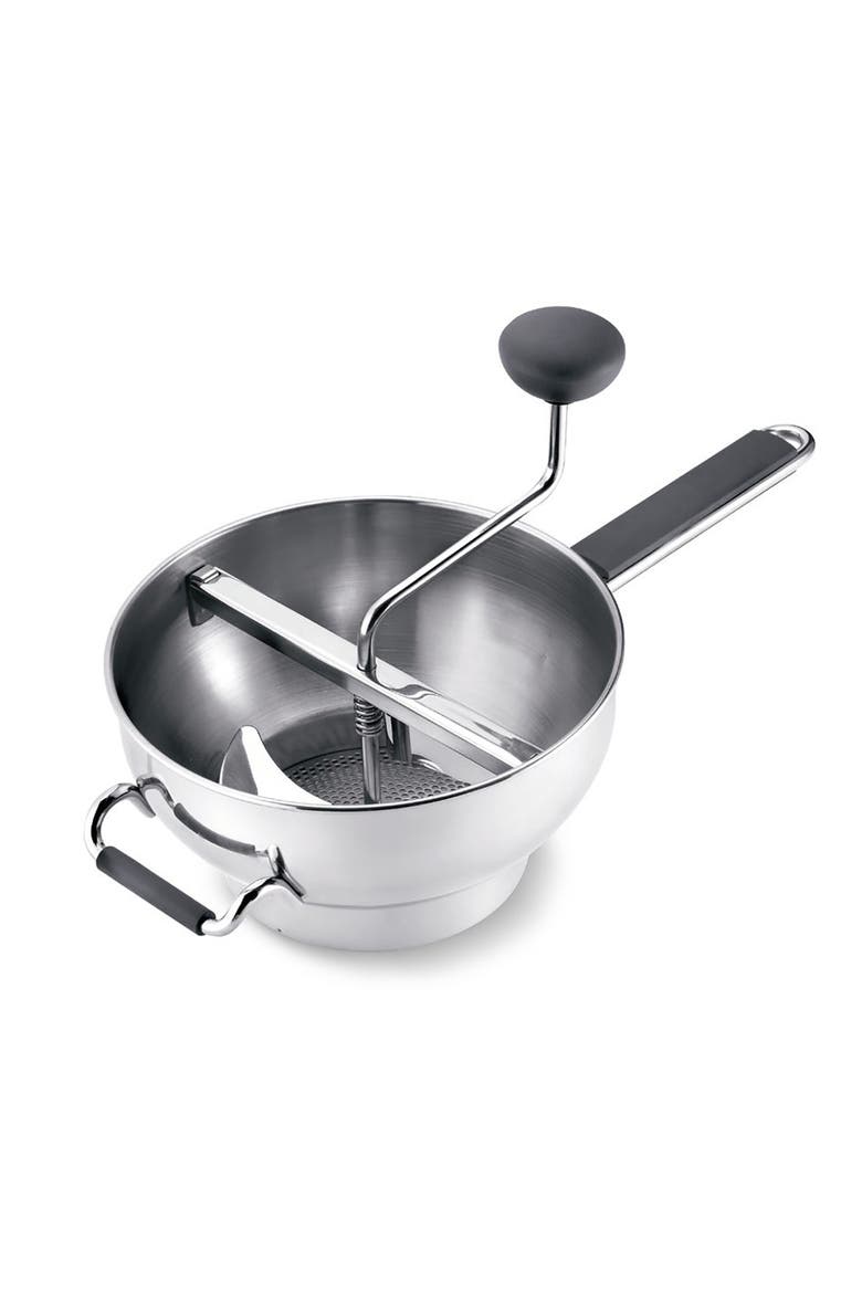 Deluxe Food Mill With 3 Disks, Main, color, Silver