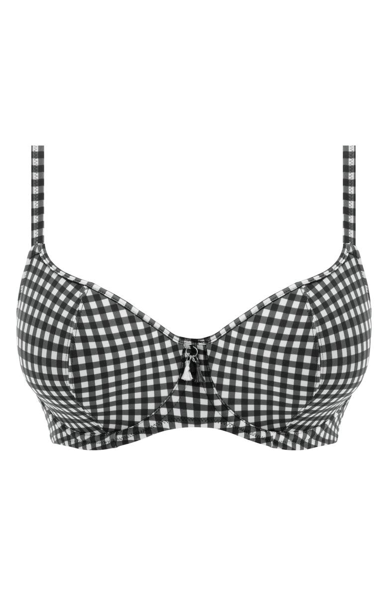 Freya Check In Underwire Sweetheart Bikini Top, Alternate, color,