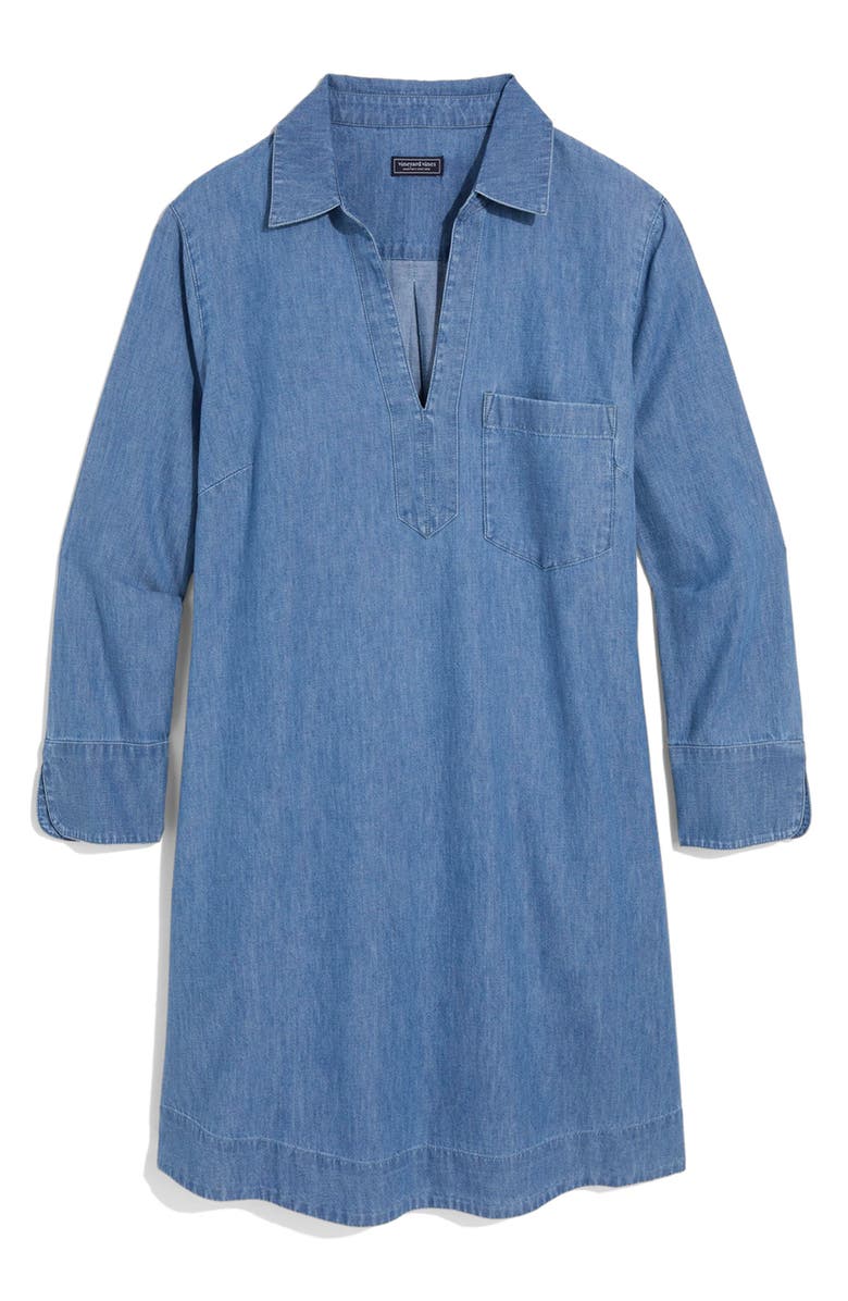 vineyard vines Mango Cotton Chambray Shirtdress, Alternate, color, 