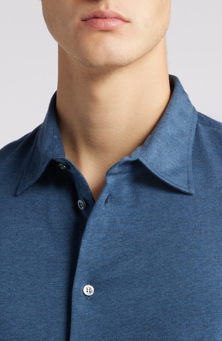 Emporio Armani Cotton Button-Up Shirt, Alternate, color,