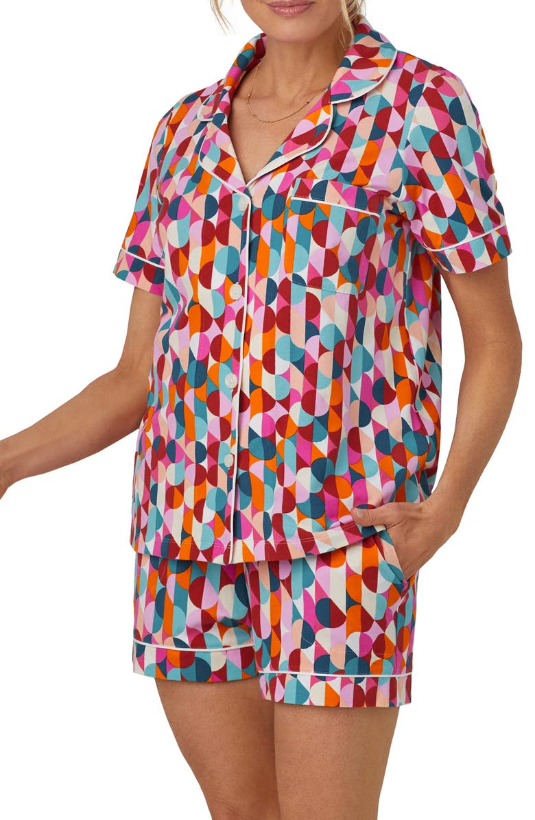 BedHead Pajamas x Trina Turk Print Stretch Organic Cotton Short Pajamas, Alternate, color,