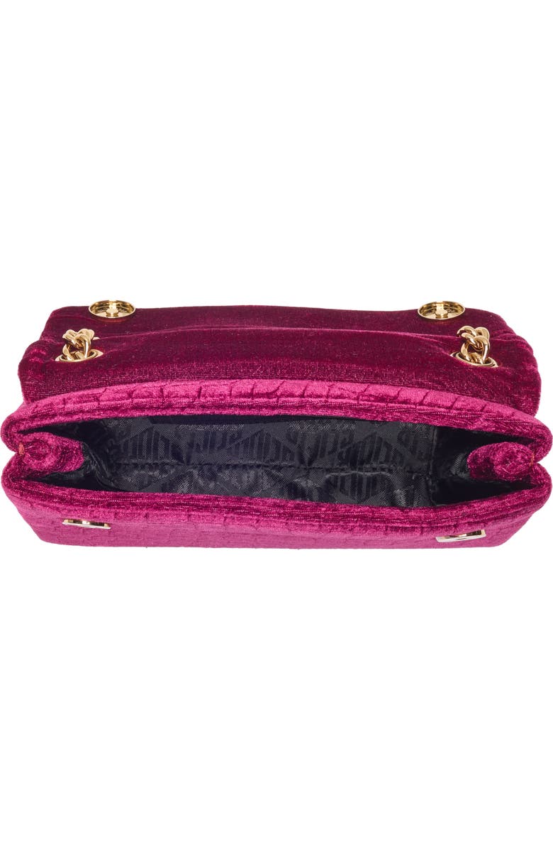 Kurt Geiger London Mini Brixton Velvet Crossbody Bag, Alternate, color, Medium Red