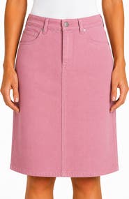 Kettlewell Darla Knee-Length Twill Skirt