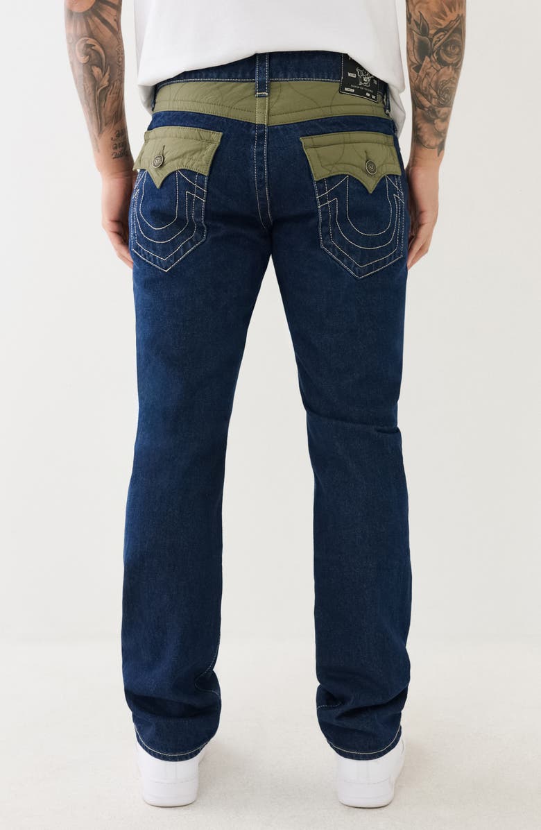 True Religion Ricky Flap Pocket Straight Leg Jeans, Alternate, color,