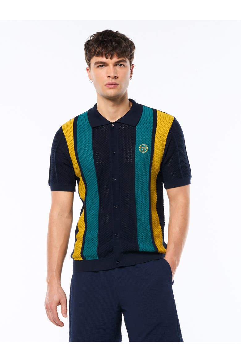 Montell Knit Polo, Main, color, MARITIME BLUE