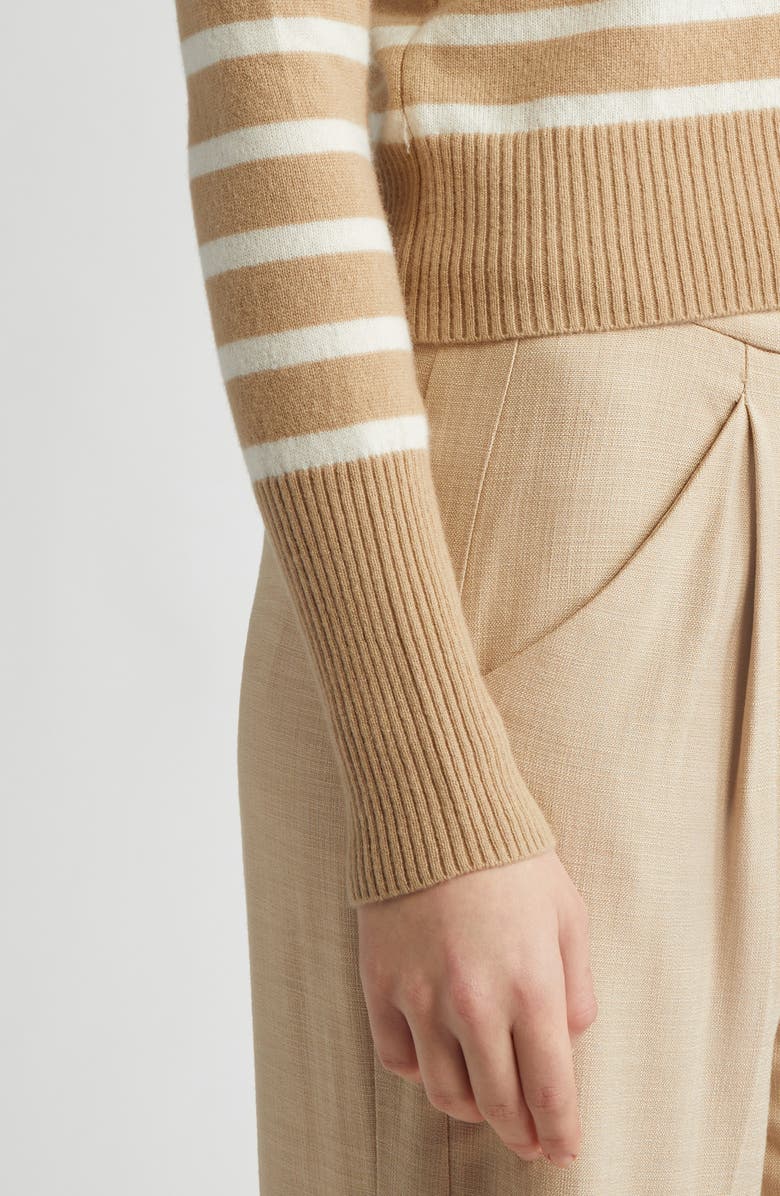 Veronica Beard Caleb Stripe Cashmere Sweater, Alternate, color,