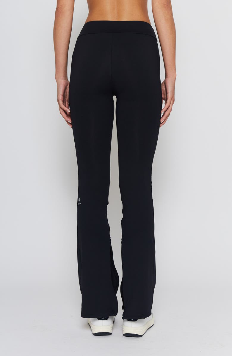 L'ETOILE SPORT SPLIT HEM PANTS, Alternate, color, Black