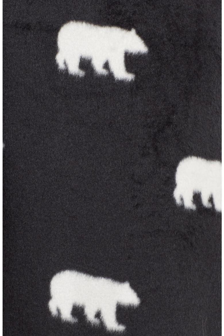 Fleece Lounge Pants, Alternate, color, BLACK POLAR BEAR
