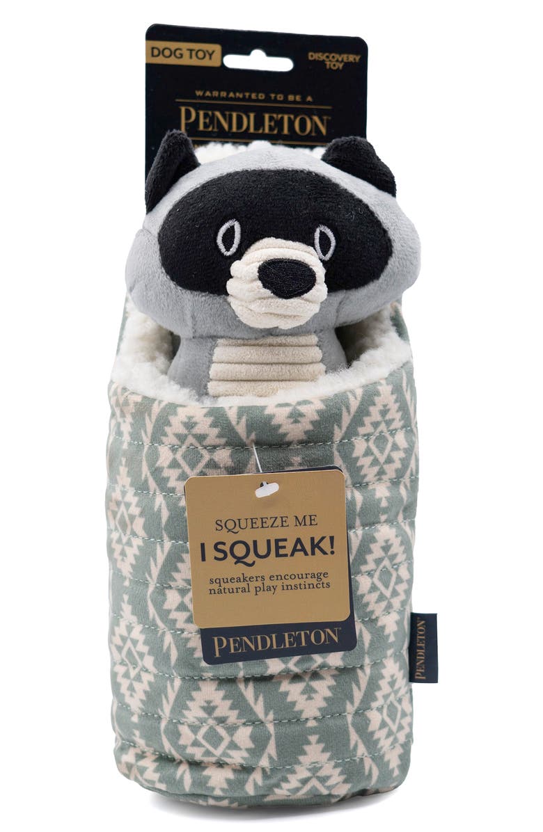 Pendleton Camp Pal Dog Toy, Alternate, color, Racoon