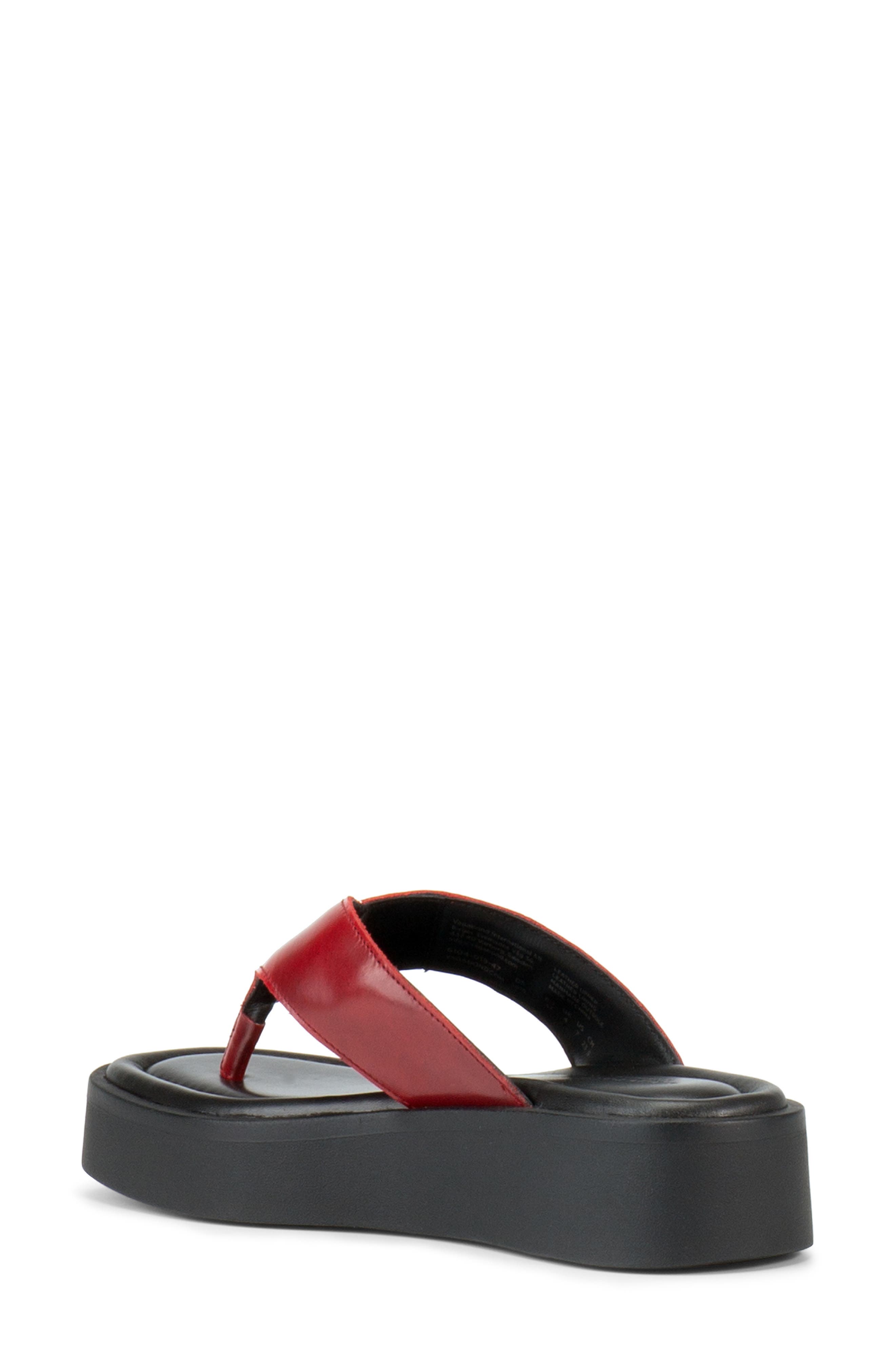 Danya Wedge Flip Flop, Alternate, color, RED