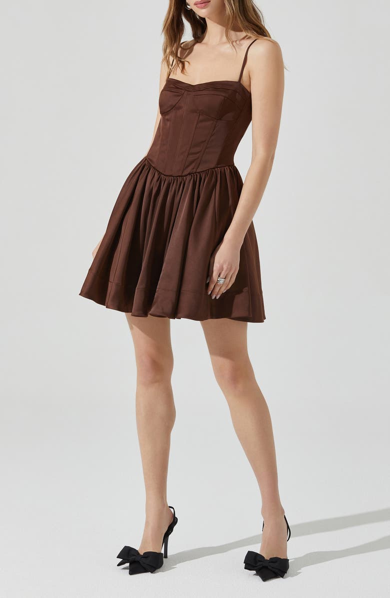 ASTR the Label Linelly Minidress, Alternate, color, Brown