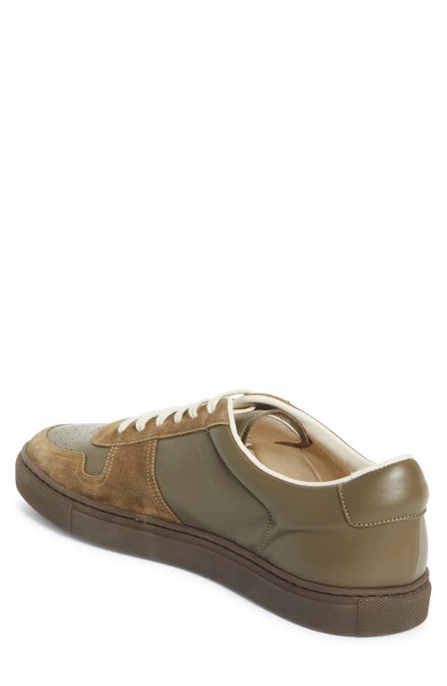 Common Projects Leather Suede Sneakers In Green